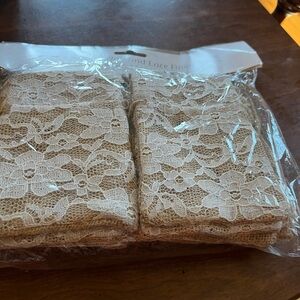 Rustic chic Burlap and Lace Favor Bags